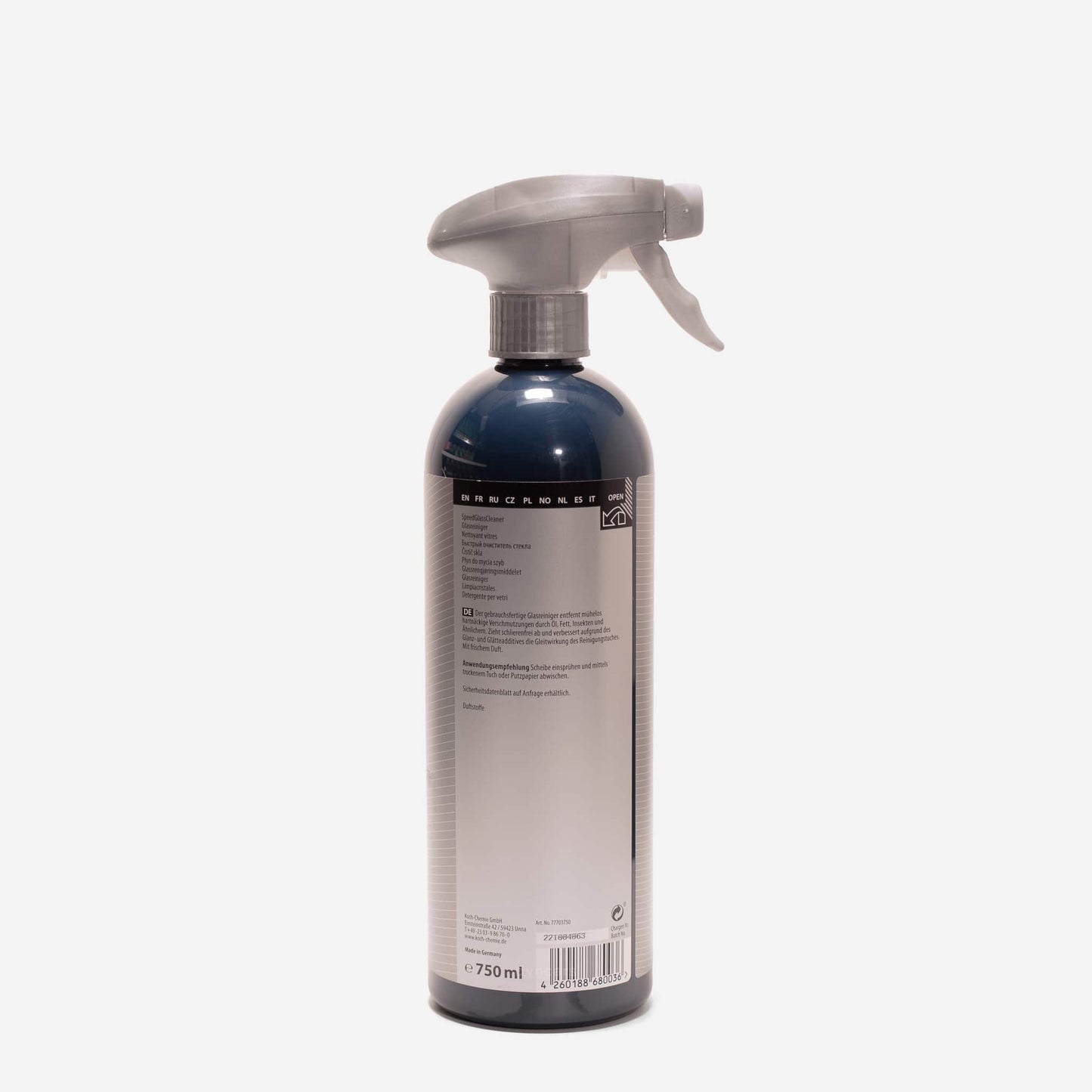 Koch Chemie Speed Glass Cleaner — Nettoyant Vitres Auto Sans Traces | 750ml