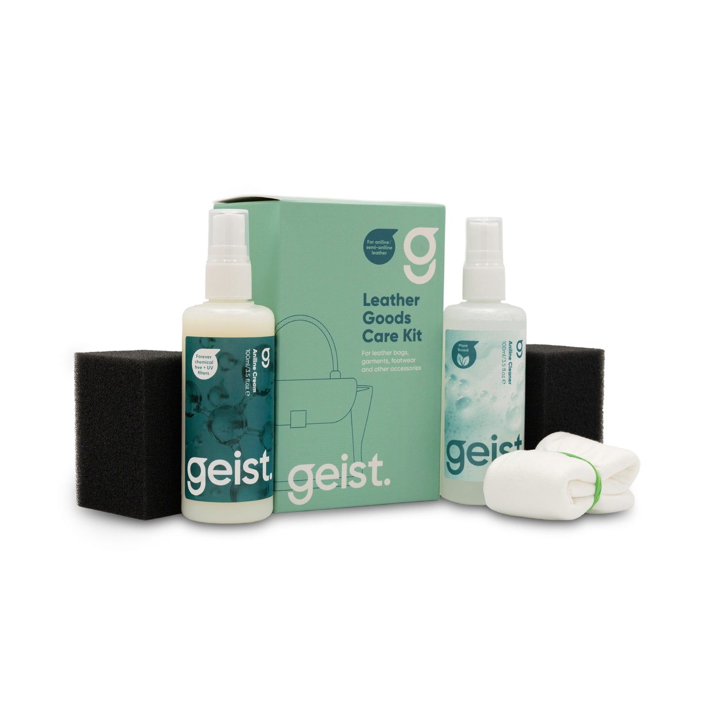 Kit d'entretien de la maroquinerie pour le cuir Aniline ou semi-Aniline