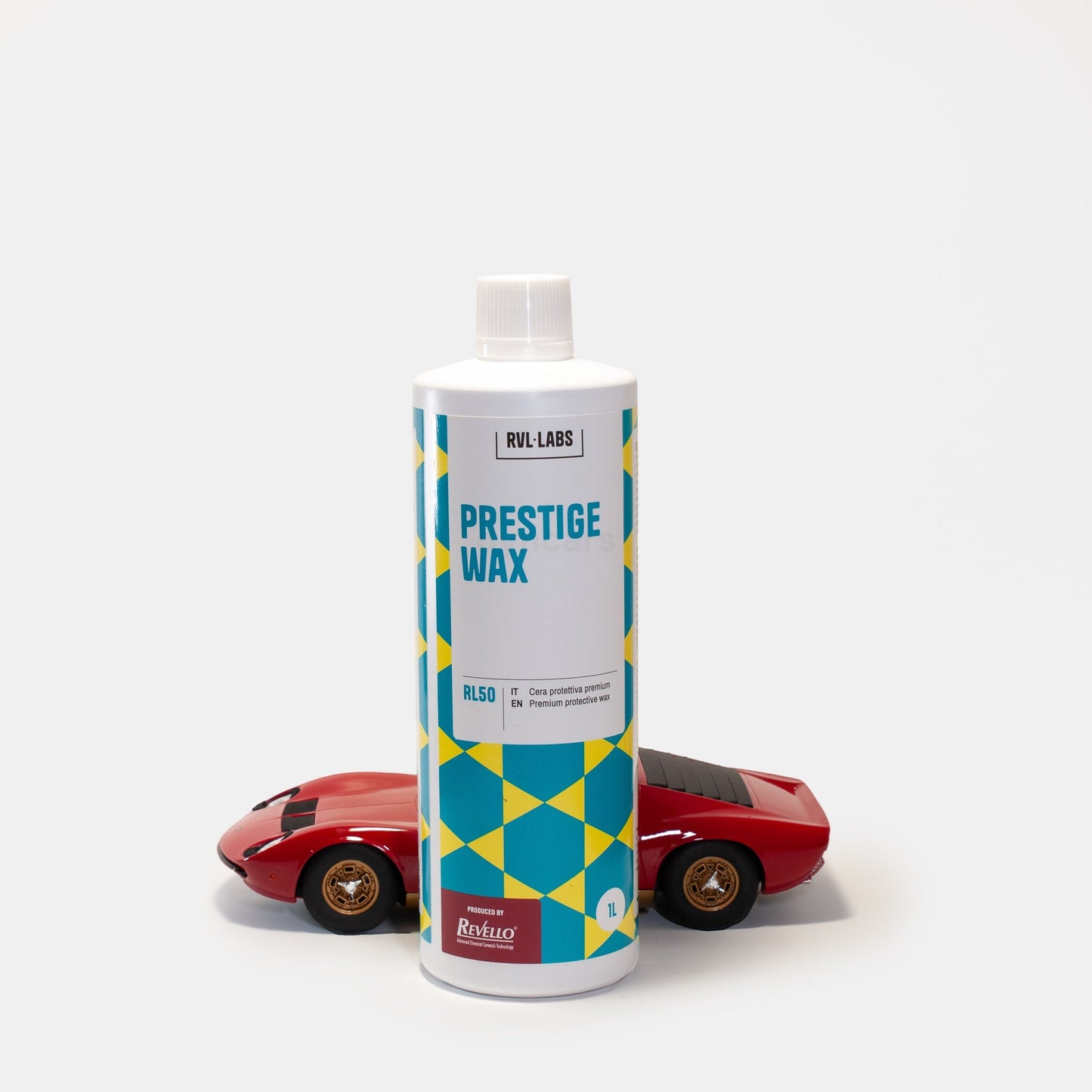 Cire Prestige Wax RVL LABS – flacon élégant, finition profonde et toucher doux carrosserie