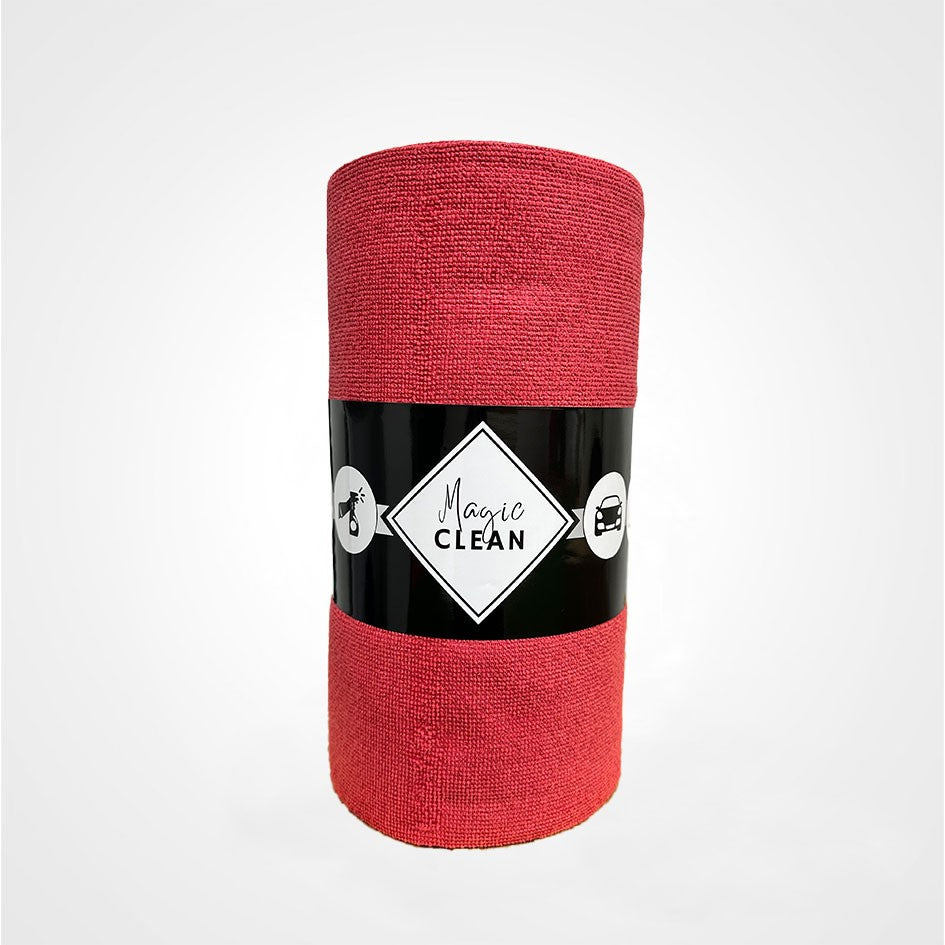 Rouleau de 75 Microfibres - 30 x 30cm - 200g/m² - coloris rouge