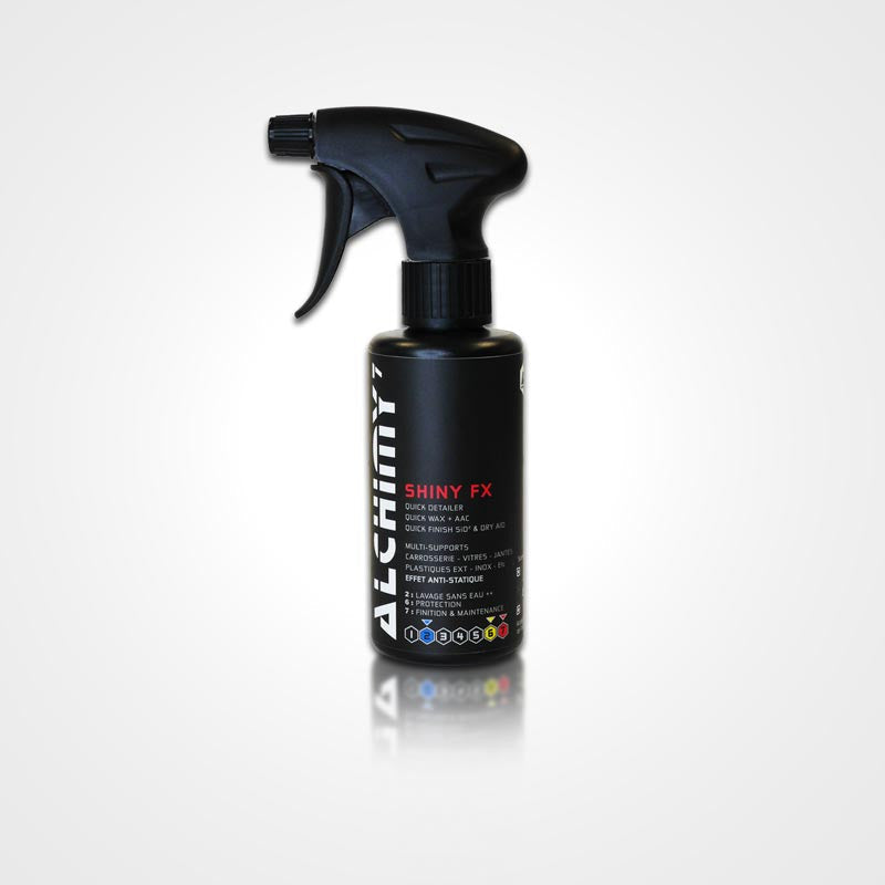 Alchimy7 Brillanty — Dressing Pneus & Plastiques Extérieurs Noir Satiné | 470ml