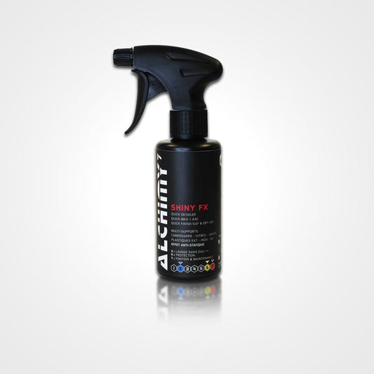 Alchimy7 Brillanty — Dressing Pneus & Plastiques Extérieurs Noir Satiné | 470ml