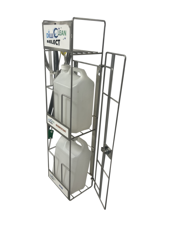 Armoire inox verrouillable
Avec porte ouverture à DROITE
Pour systèmes de dilution, centrale ou poste d'hygiène