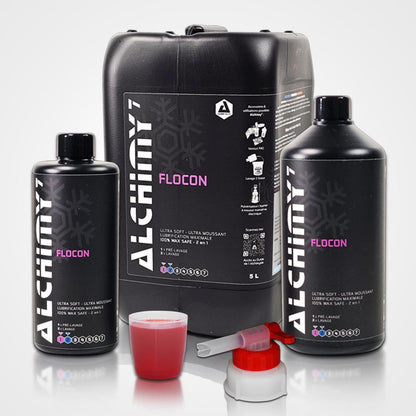 Alchimy7 Flocon — Shampoing Prélavage & Lavage Ultra Doux Wax Safe | 470ml 1L