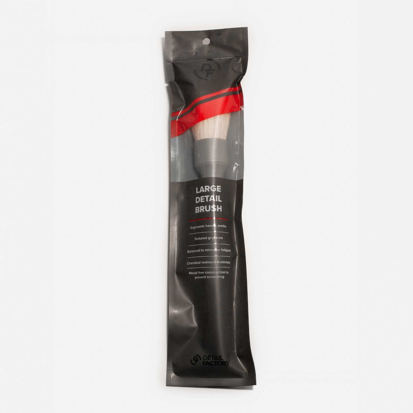 Brosse poils naturels L â€“ idÃ©ale pour emblÃ¨mes, calandres et plastiques extÃ©rieurs