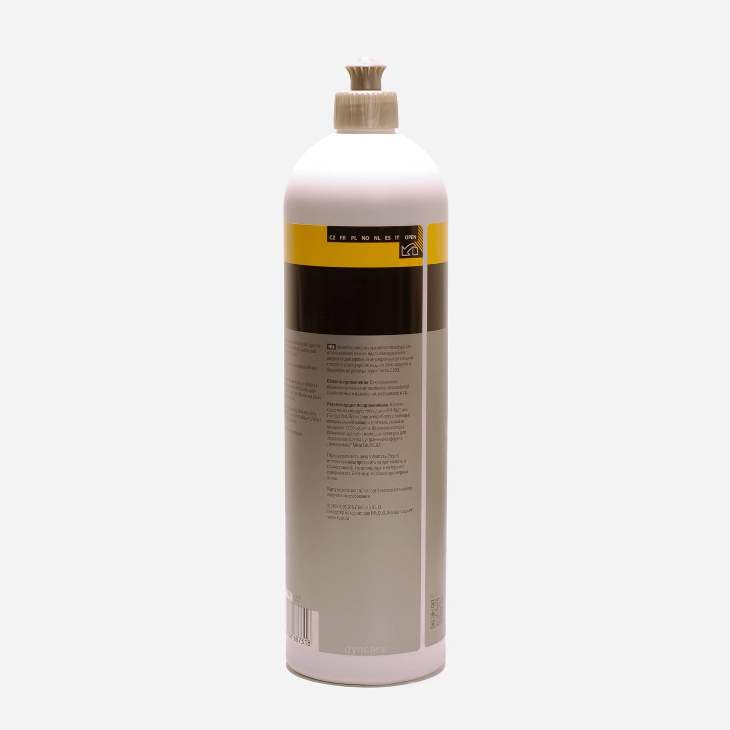 Koch Chemie Fine Cut F6.01 — Polish Mécanique Correction Fine Sans Silicone | 250ml 1L