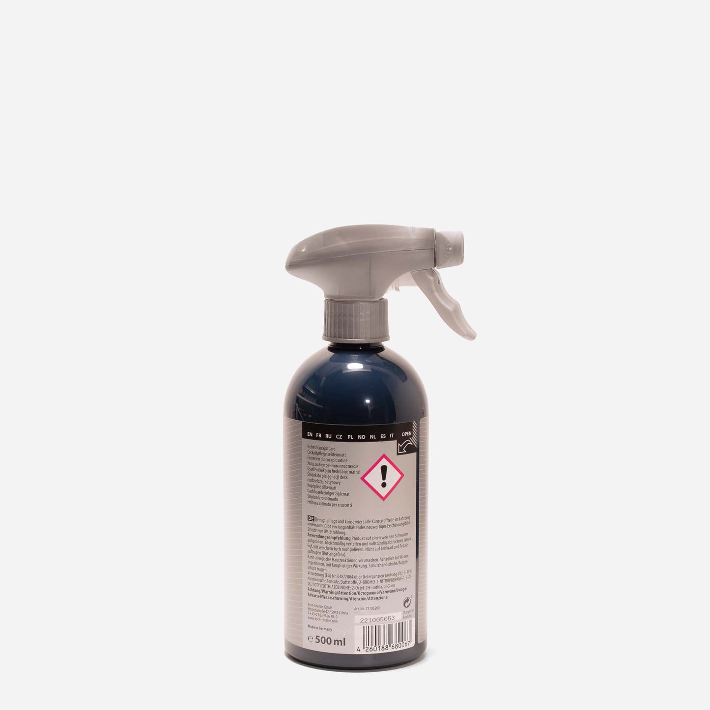 Koch Chemie Refresh Cockpit Care — Nettoyant Tableau de Bord Satiné | 500ml