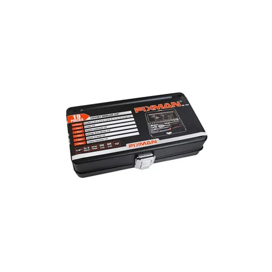 Coffret d'Outillage Complet Cliquet 1/4" avec 13 Douilles Chrome Vanadium Professionnel