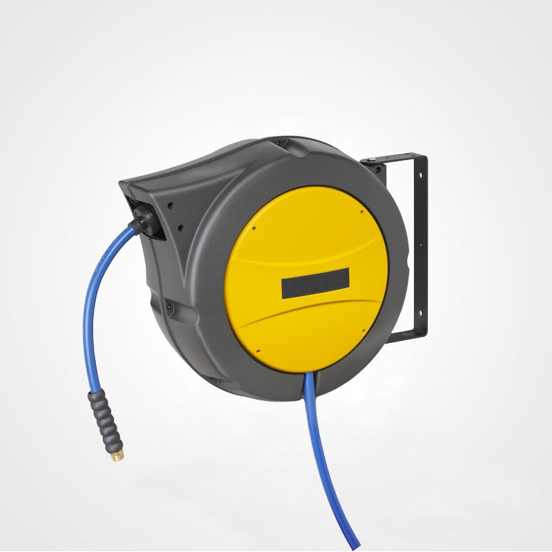 Enrouleur automatique - 16 mètres - Hydraulique et pneumatique - coque PVC - support pivotant