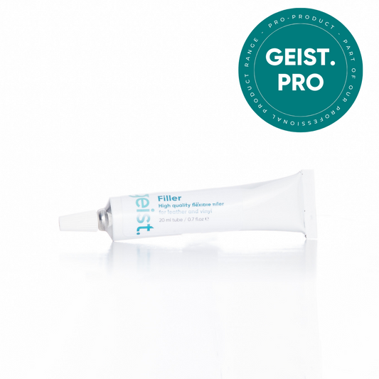 Tube Geist Mastic PRO blanc – réparation cuir pro, fissures, trous, rayures
