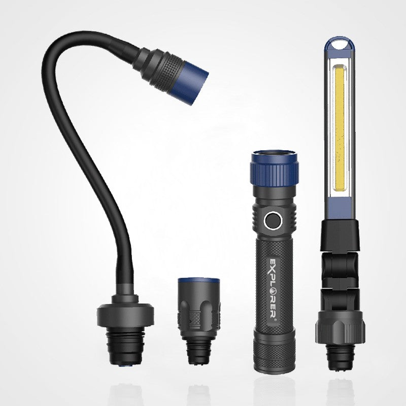 Lampe de travail 3 en 1 - Mémoire de forme + Torche + Baladeuse
