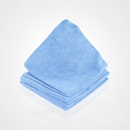 Sachet de 5 microfibres DECOUPE LASER - 40 x 40 cm - 280g/m² - coloris bleu