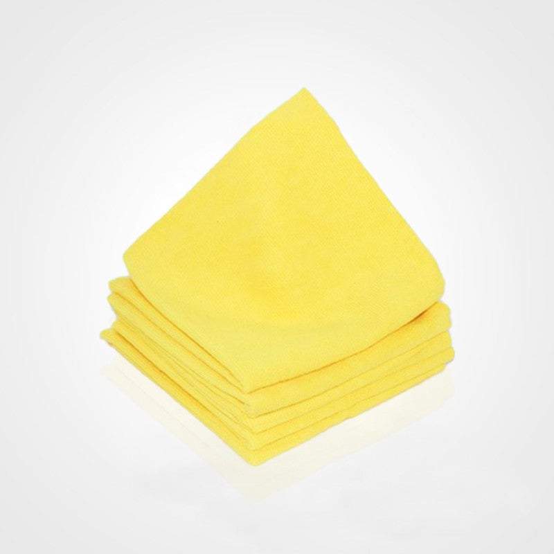 Sachet de 5 microfibres DECOUPE LASER - 40 x 40 cm - 280g/m² - coloris jaune