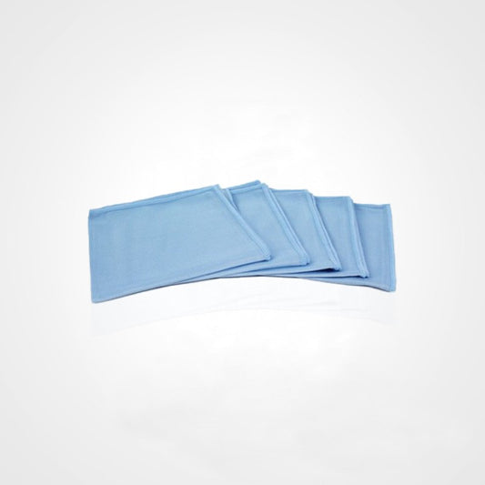 Sachet de 5 microfibres SUPER LUXE VITRES - 40 x 40 cm - 300 g/m² - coloris bleu