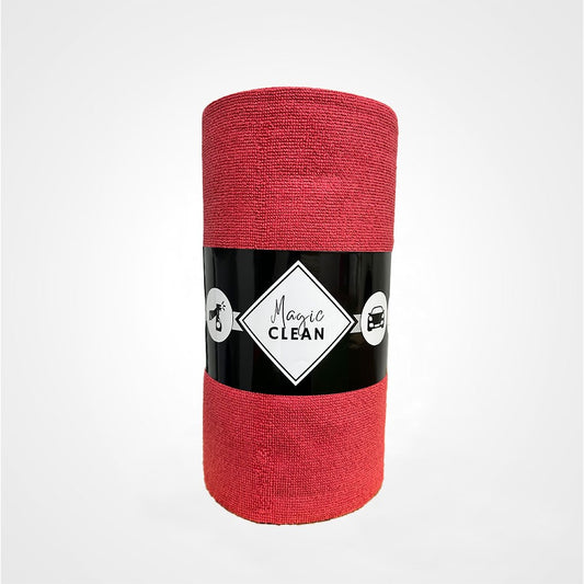 Rouleau de 75 Microfibres - 30 x 30cm - 200g/m² - coloris rouge